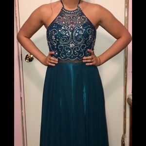 Prom Girl Halter Prom Dress